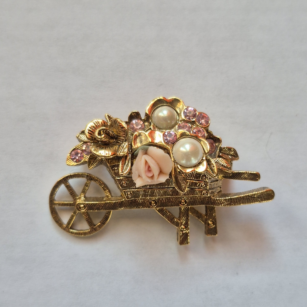 1928 Flower Cart Brooch